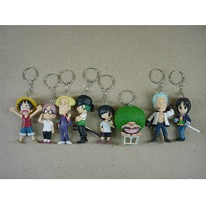 One piece anime key chains(8 a set)