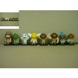 mushrooms cartoon figures(8pcs a set)