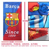 Barcelona football team cotton towel