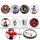 Attack on Titan anime pins(8pcs a set)X198