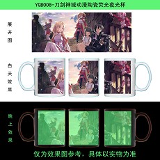 Sword Art Online anime glow in the dark cup YGB008