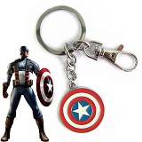 Captain America metal keychain