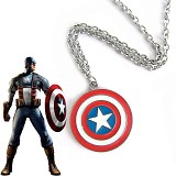 Captain America metal necklace