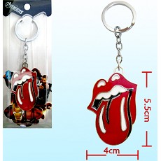 The Rolling Stones anime key chain