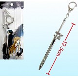 Sword Art Online Kirito anime keychain(white)