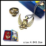 Fairy tail anime necklace+ring