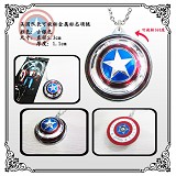 Captain America rotatable watch necklace