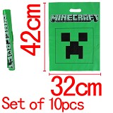 Minecraft anime shopping bags(10pcs)