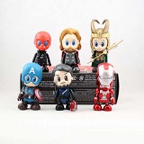 The Avengers anime figures(6pcs a set)