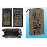 Attack on Titan anime pu long wallet