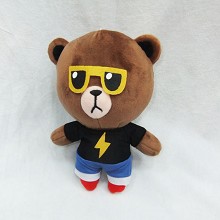 7inches LING bear anime plush doll