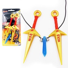 Naruto anime cos weapons+necklace