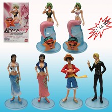 One Piece anime figures(6pcs a set)