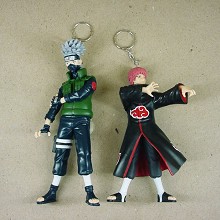 Naruto anime figure key chains(2pcs a set)