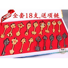 Fairy Tail key chains set(18pcs a set)Fairy Tail key chains set(18pcs a set)