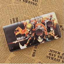 Attack on Titan pu long wallet