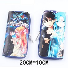 Sword Art Online anime pu long wallet/purse