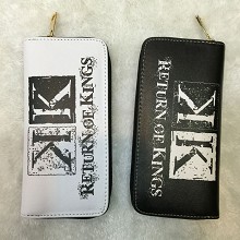 K anime long purse wallet