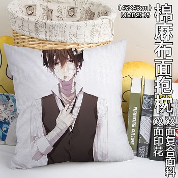 Bungo Stray Dogs two-sided cotton fabric pillow