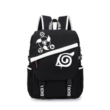 Naruto black backpack bag