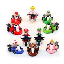 Super Mario pull back car figures set(10pcs a set)