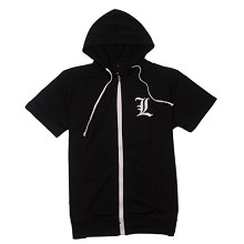 Death Note cotton short sleeve hoodie
