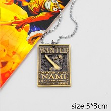 One Piece Nami wanted necklace
