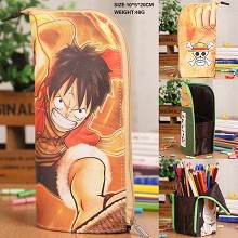 One Piece Luffy pen bag container