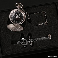 Fullmetal Alchemist pocket watch+ring+necklace