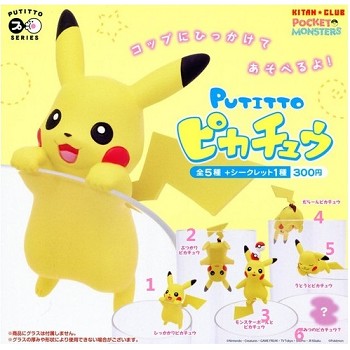 Pokemon Pikachu PUTITTO figures set(6pcs a set)