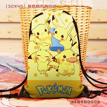 Pokemon anime drawstring backpack bag