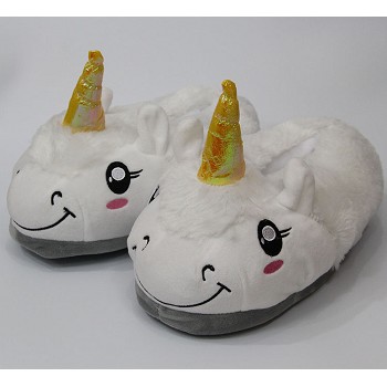 The anime plush slippers a pair