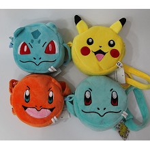 Pokemon plush satchel shoulder bags set(4pcs a set) 15x15CM