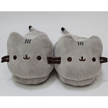 Pusheen the cat plush shoes slippers a pair