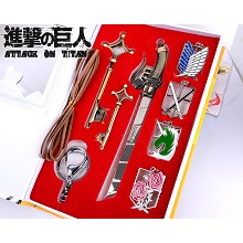 Attack on Tian key chains a set
