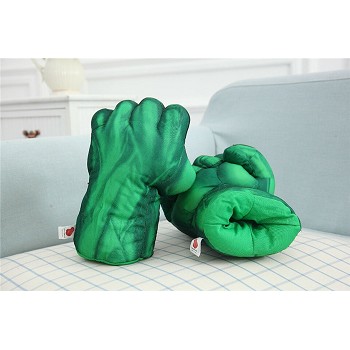 Hulk plush gloves a pair