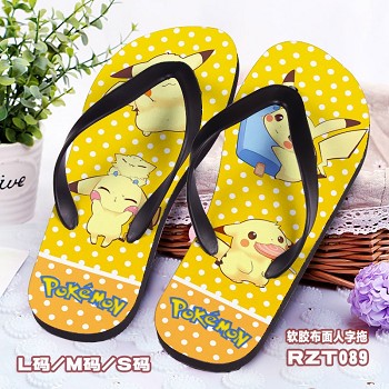 Pokemon shoes slippers a pair