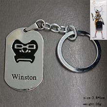 Overwatch winston key chain
