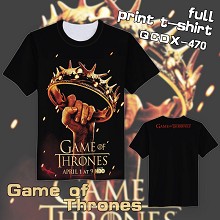  Game of Thrones short sleeve full print t-shirt 