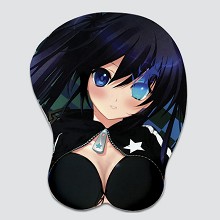 Black rock Shooter 3D silicone mouse pad