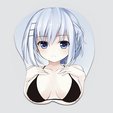 Date A Live Tobiichi Origami 3D silicone mouse pad