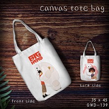 Big Hero 6 canvas tote bag shopping bag