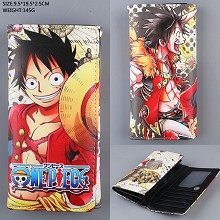 One Piece Luffy long wallet