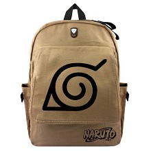 Naruto canvas backpack bag
