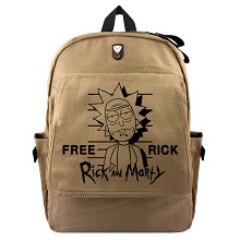 Rick and Morty canvas backpack bag