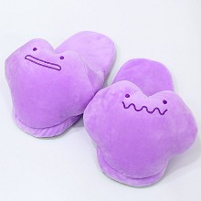 Pokemon Ditto plush shoes slippers a pair