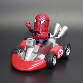 Spider Man pull back car anime figure