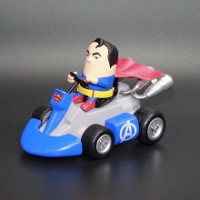 Super man pull back car figure