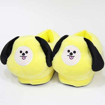 BTS plush shoes slippers a pair