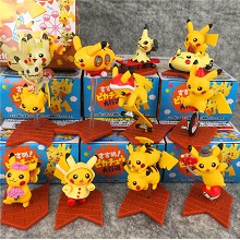 Pokemon pikachu figures set(10pcs a set)